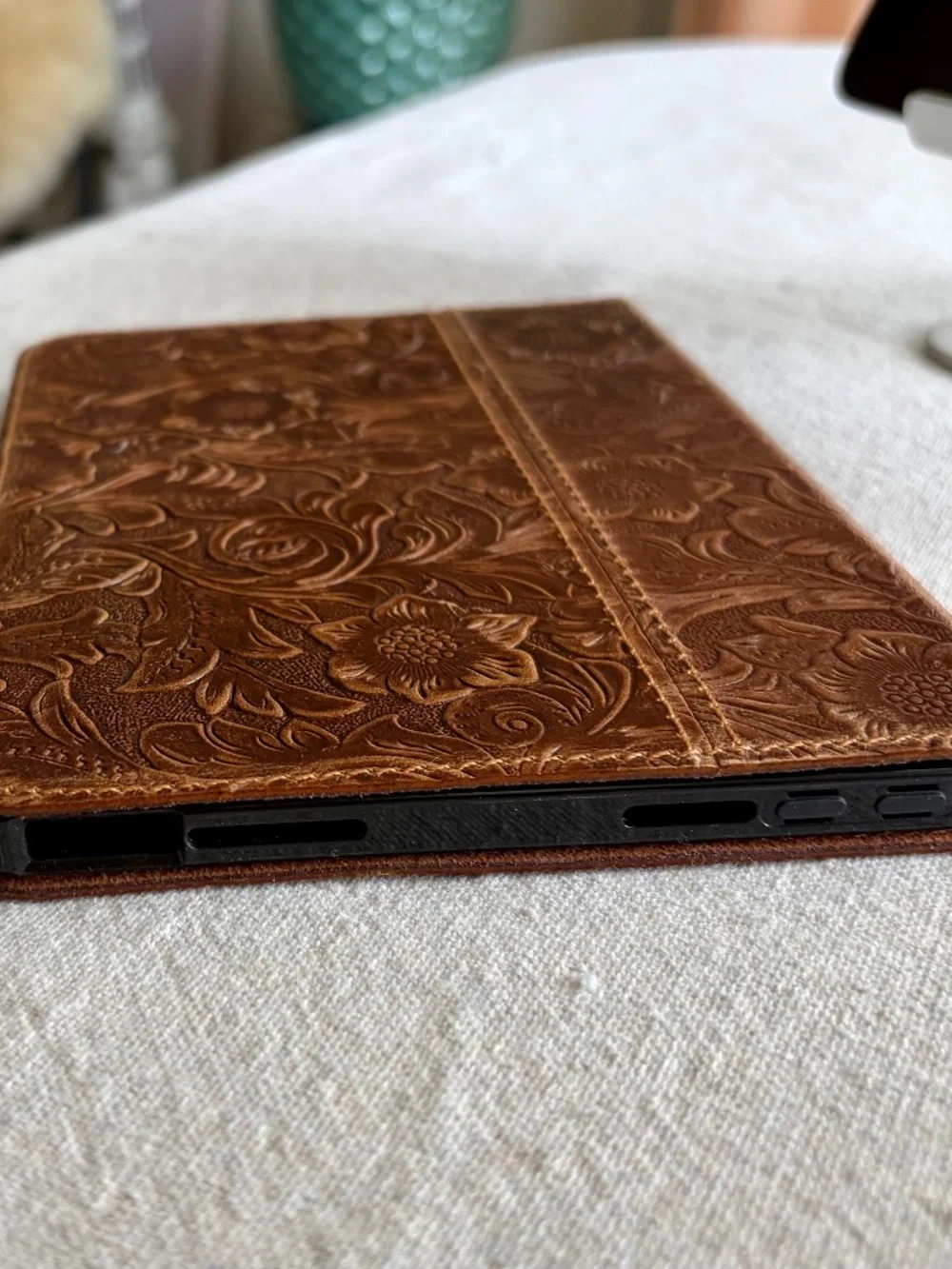 iPad Mini 7 Tooled Leather Case